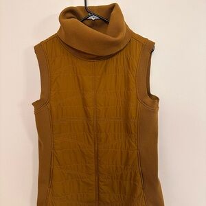 PrAna Elsa Tunic, insulated, fleece lined, medium, goldenrod